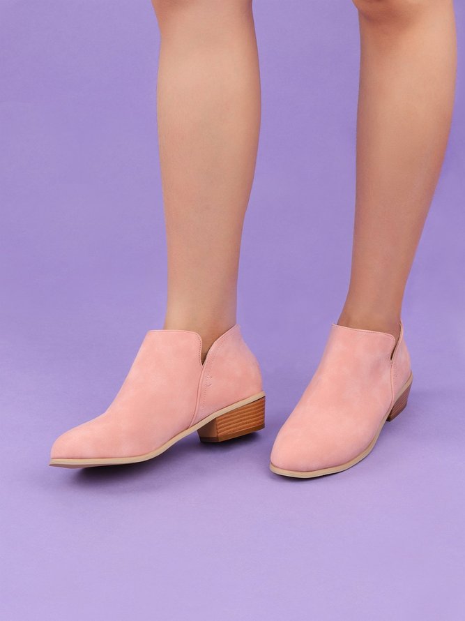 Chunky Heel Short Boots Female Non-slip Cute Bootie